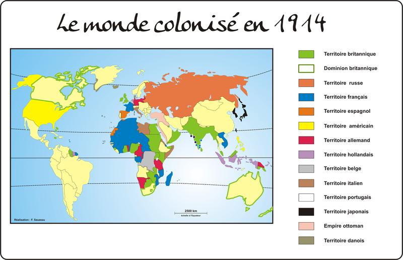 le Monde colonisé en 1914