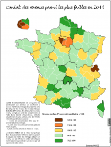 les revenus au Cantal