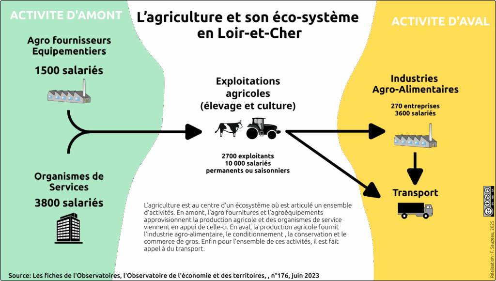 Schéma de synthèse sur les acteurs de l'agriculture