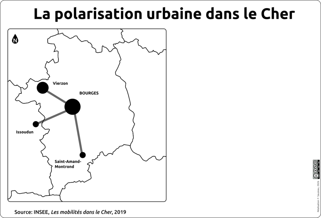 polarisation urbaine dans le Cher - synthèse