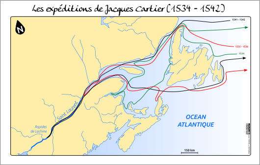 jacque cartier 3 voyages