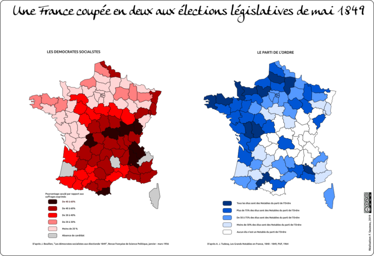 Elections législatives 1849 L'atelier carto d'HG Sempai
