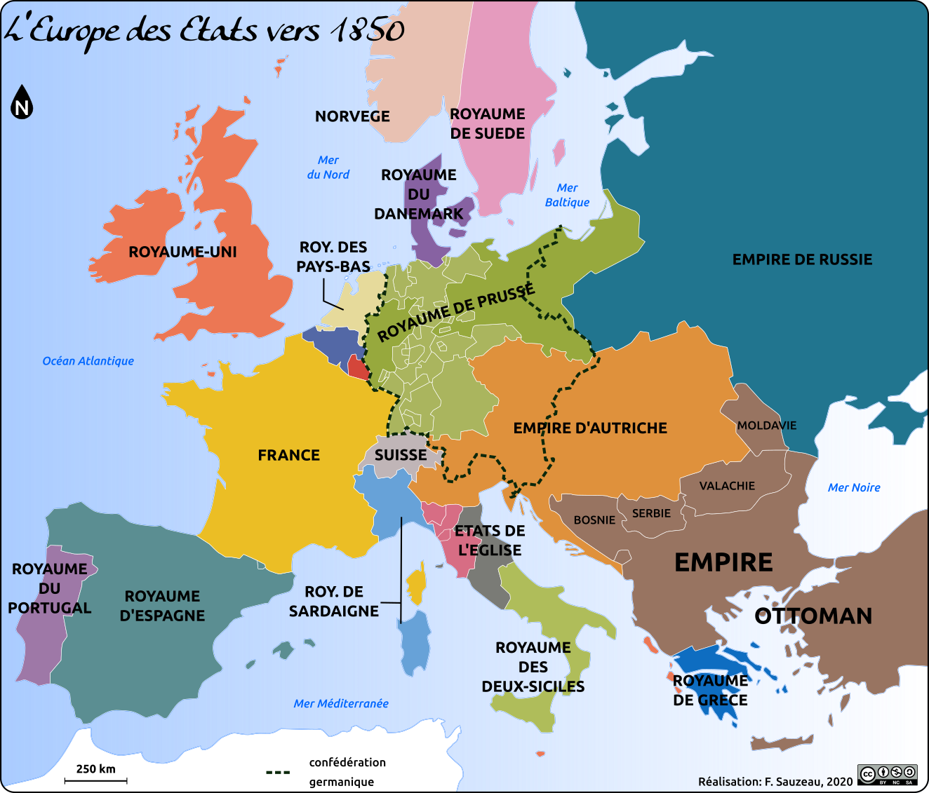 Map Of Europe In 1850 Printable Maps Online